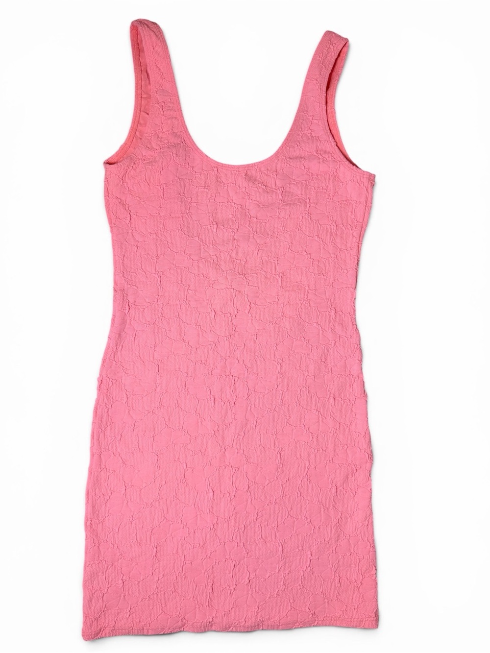 Maaji Coral Pink Textured Mini Dress